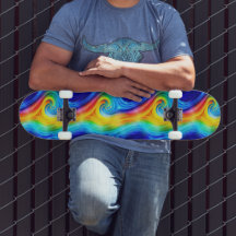 Regnbågsvattenskateboard Deck