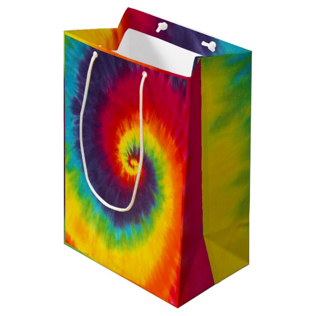 Regnbågsvirvel Tie Dye Groovy Cool Färgrik (Framsidan Vinklad)
