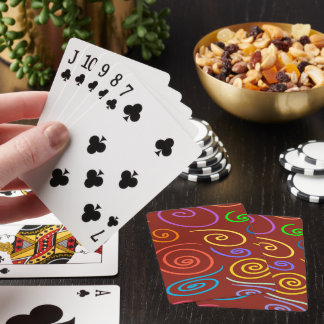 Regnbågsvirvelmönster Poker Kort Casinokort