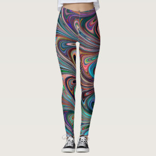 Regnbågsvirvlar Leggings
