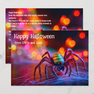 🌈🕷️Regnbågswebb magisk vykort