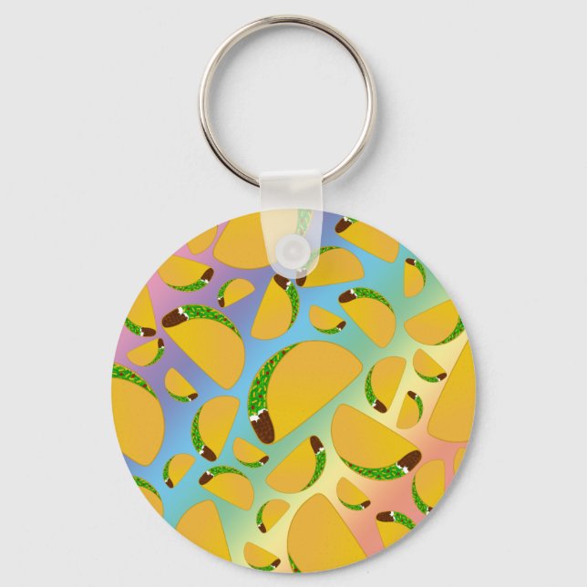 Regnbågtacos Nyckelring (Framsida)