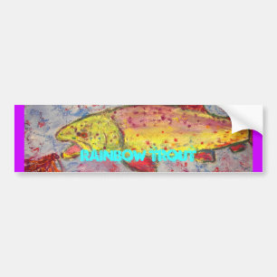 Regnbågtrout Art Bildekal