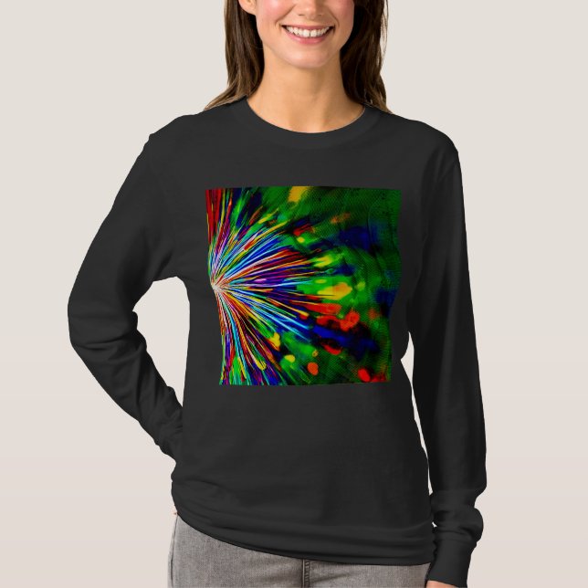 Regnbåsexplosion  t shirt (Framsida)