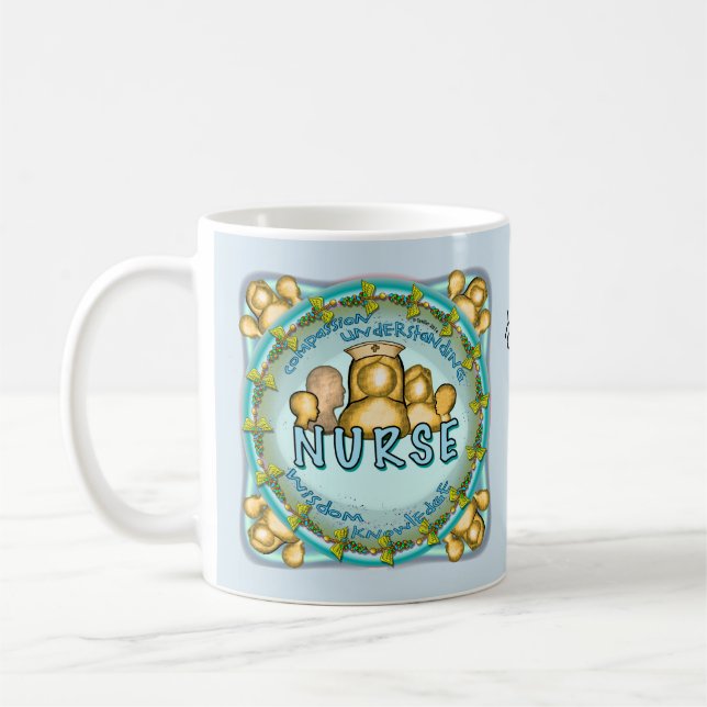 Regnbåsmotosköterska Kaffemugg (Vänster)