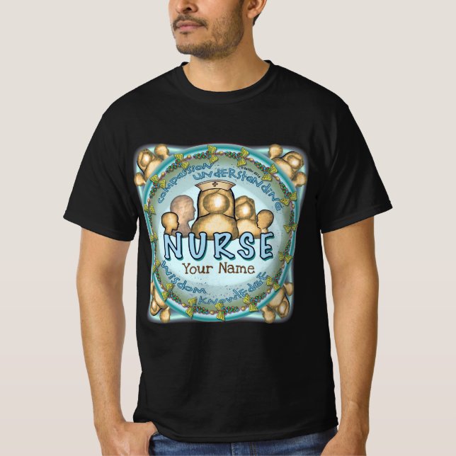 Regnbåsmotosköterska T Shirt (Framsida)
