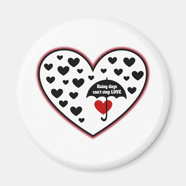 Regndagar kan inte stoppa Kärlek Magnet (Framsidan)