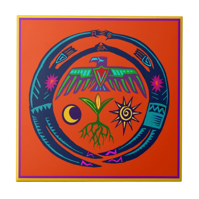 Regndans Kakelplatta (Framsidan)