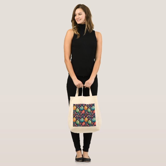 Regndroppar faller ner till marken 4 - Tote Bag Tygkasse (Fram (modell))