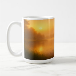 Regndroppar i Golden Hour Kaffemugg