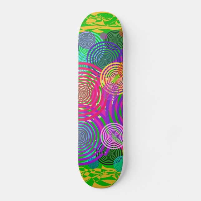 Regndroppar Mini Skateboard Bräda 18,5 Cm (Framsida)