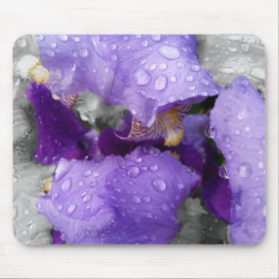 regndroppar på iris musmatta
