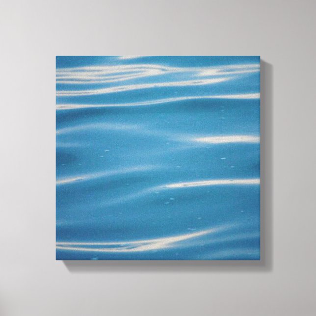 Regndroppar på Sjö Michigan Canvastryck (Framsida)