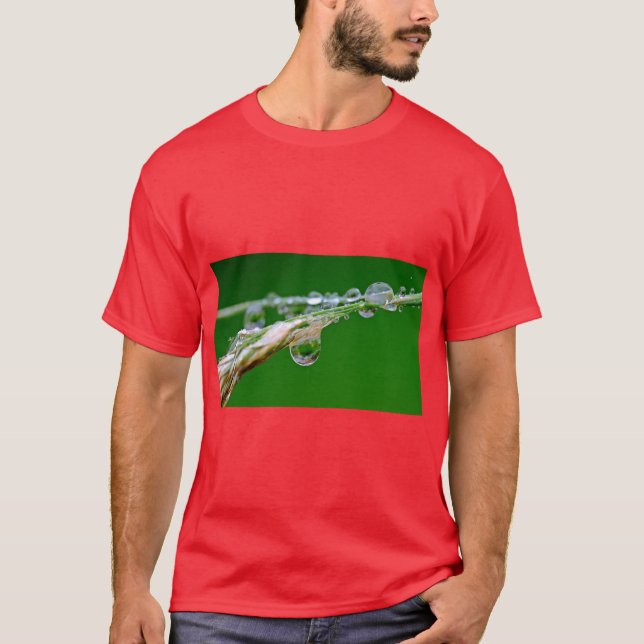 “Regndroppe” Minimalistisk T-Shirt (Framsida)