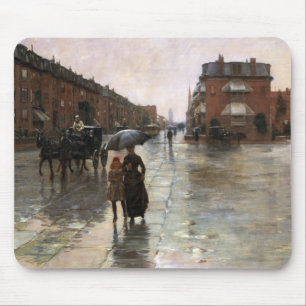 Regnig dag, Boston av Frederick Childe Hassam Musmatta