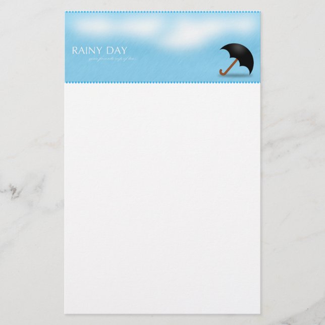 Regnig dag brevpapper (Framsida)