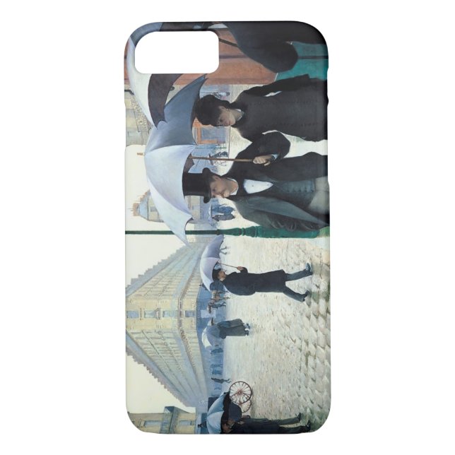 Regnig dag för Gustave Caillebotte Paris gata Case-Mate iPhone Skal (Baksida)