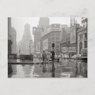 Regnig dag på Times Square, 1943 Vykort