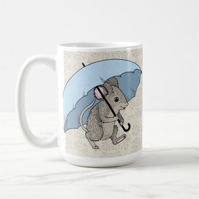 Regnig dagmus kaffemugg (Vänster)