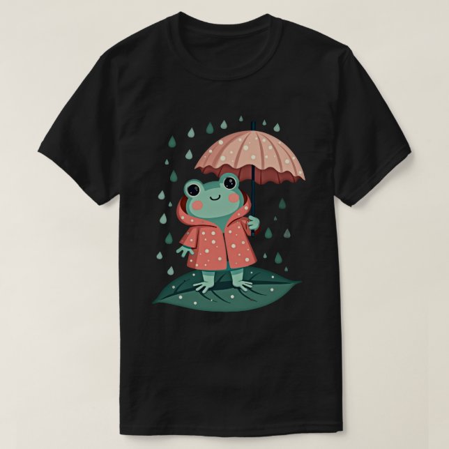 Regnig groda t shirt (Design framsida)