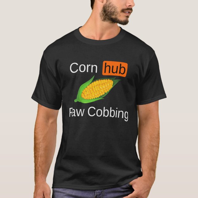 Regnig Maj Hub Raw Cobing Funny Meme Gag T Shirt (Framsida)