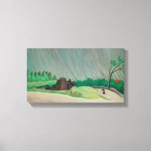 Regnig morgon Henri Rousseau, Vintage Fine Art Canvastryck