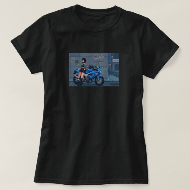 Regnig Natt Drifting T Shirt (Design framsida)