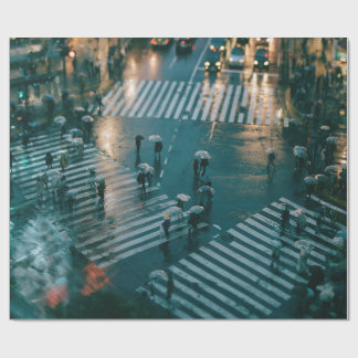 regnig stad, stadsbild, urban landskap, nattfoto presentpapper