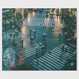 regnig stad, stadsbild, urban landskap, nattfoto presentpapper