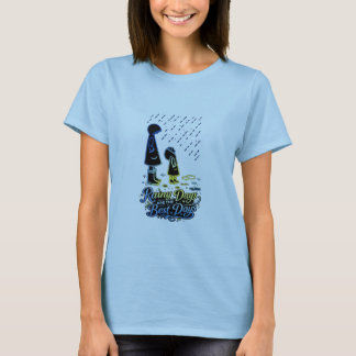 Regniga dagar är de bästa dagarna Söt paraplykonst T Shirt