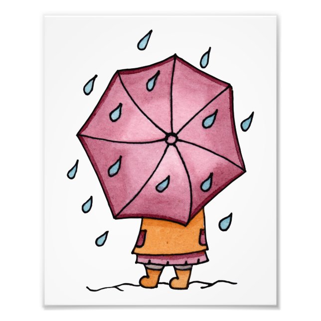 Regniga dagar fototryck (Framsidan)