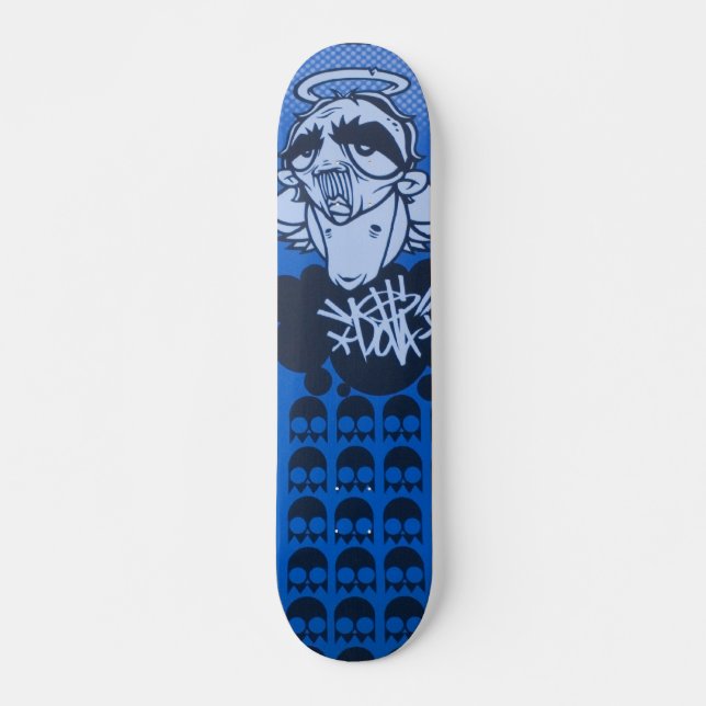 regniga dagars bluesdäck av DOLLA Skateboard Bräda 20 Cm (Framsida)