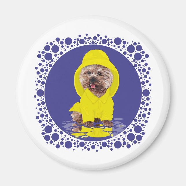 Regniga Dagars Cairn Terrier Magnet (Framsidan)
