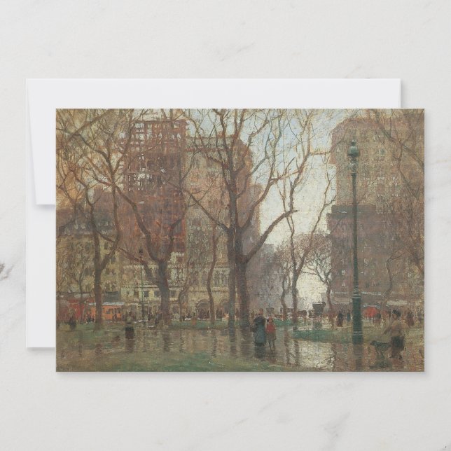 Regnigt Dag, Madison Square, New York, Paul Cornoy (Framsida)
