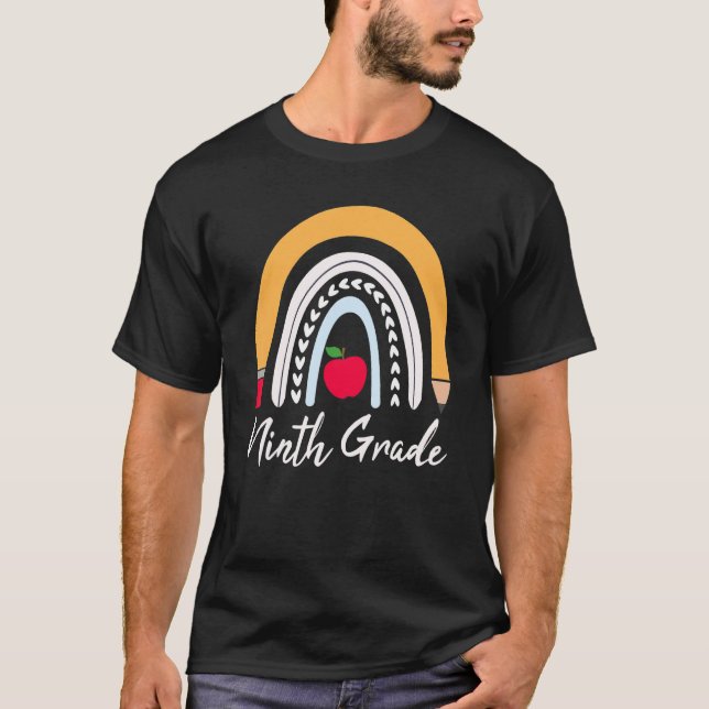 Regnionde Klass-Studenter-läraren Rainbow T Shirt (Framsida)