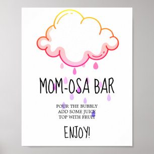 Regnmoln Flicka Bebis Baddare Mom-osa Skylt