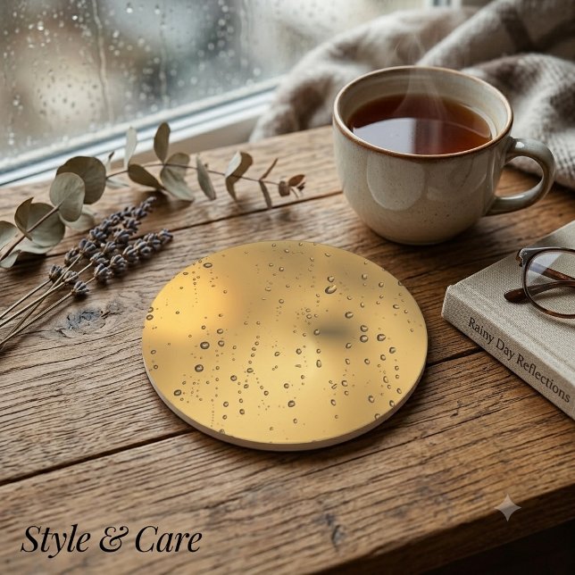 Regnmönsterunderlägg för regniga dagar underlägg (Raindrop Pattern Coaster for Rainy Days)
