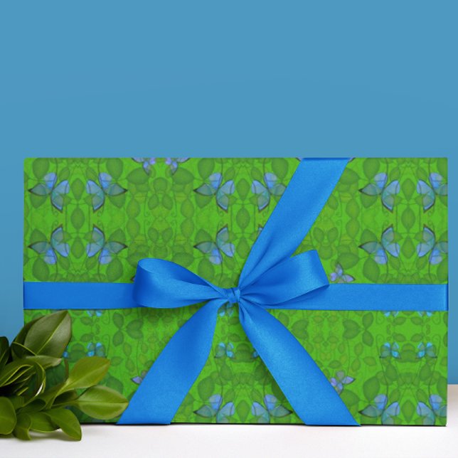 Regnskog Drömmar Vin Fjäril Allt Tillfälle  Presentpapper (Rainforest all occasion gift wrap!)