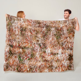 Regnskog under bomull eller sten under jord fleecefilt