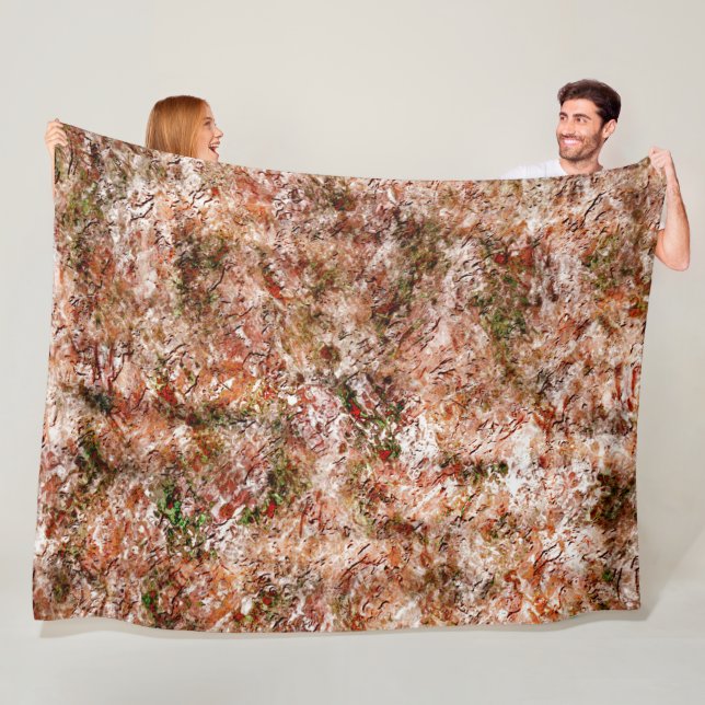 Regnskog under bomull eller sten under jord fleecefilt (På plats)