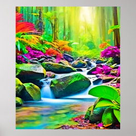 Regnskog: Vivid Scene Poster