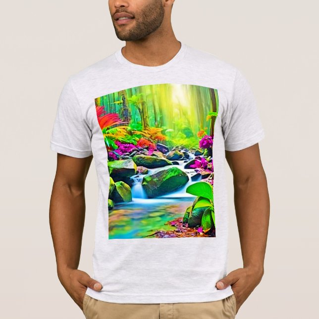 Regnskog: Vivid Scene T Shirt (Framsida)