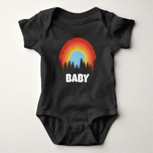 regnskogs solnedgång natur baby anpassningsbar t shirt