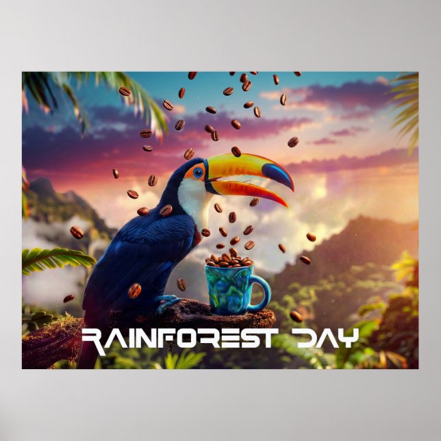 REGNSKOGSDAGEN - TOUCAN POSTER (Framsidan)