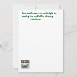 Regnskogspoetrikort Inbjudningar