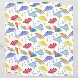 Regnskurar Scrapbookpapper