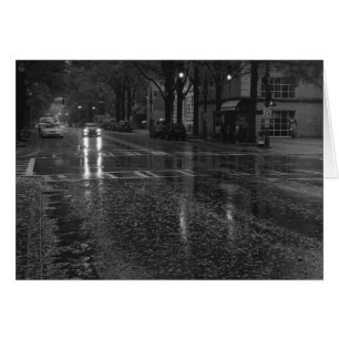 Regntvättad reflektion/noir, kort