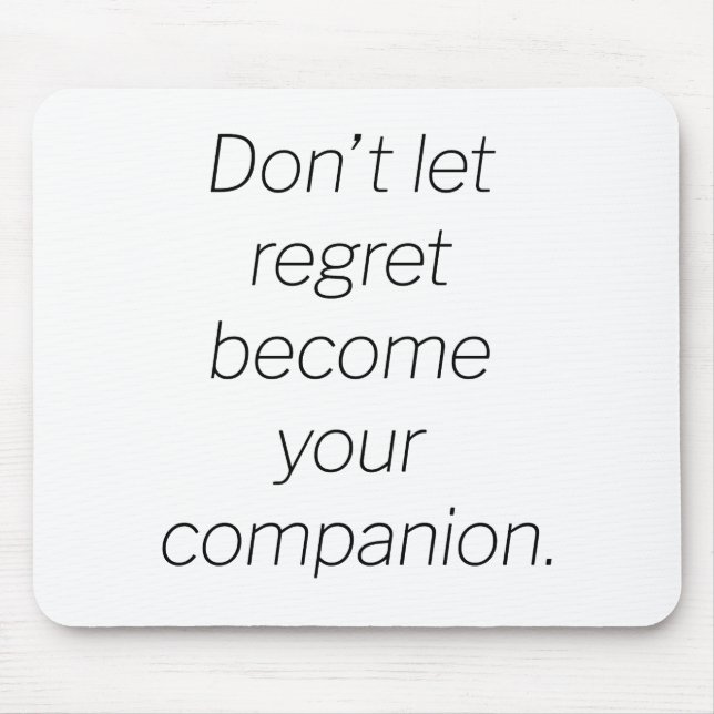 Regret Mouse Pad Musmatta (Framsidan)