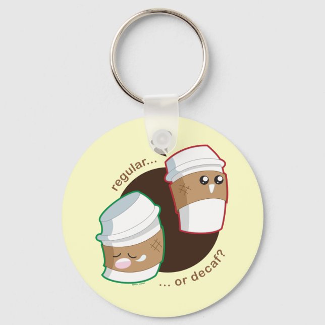 Regular eller Decaf? Nyckelring (Framsida)