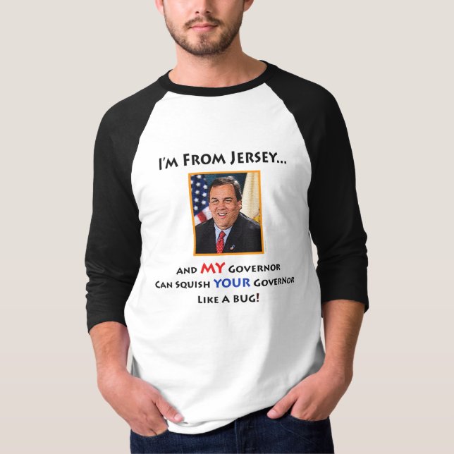 RegulatorChris Christie baseball Jersey Tee (Framsida)